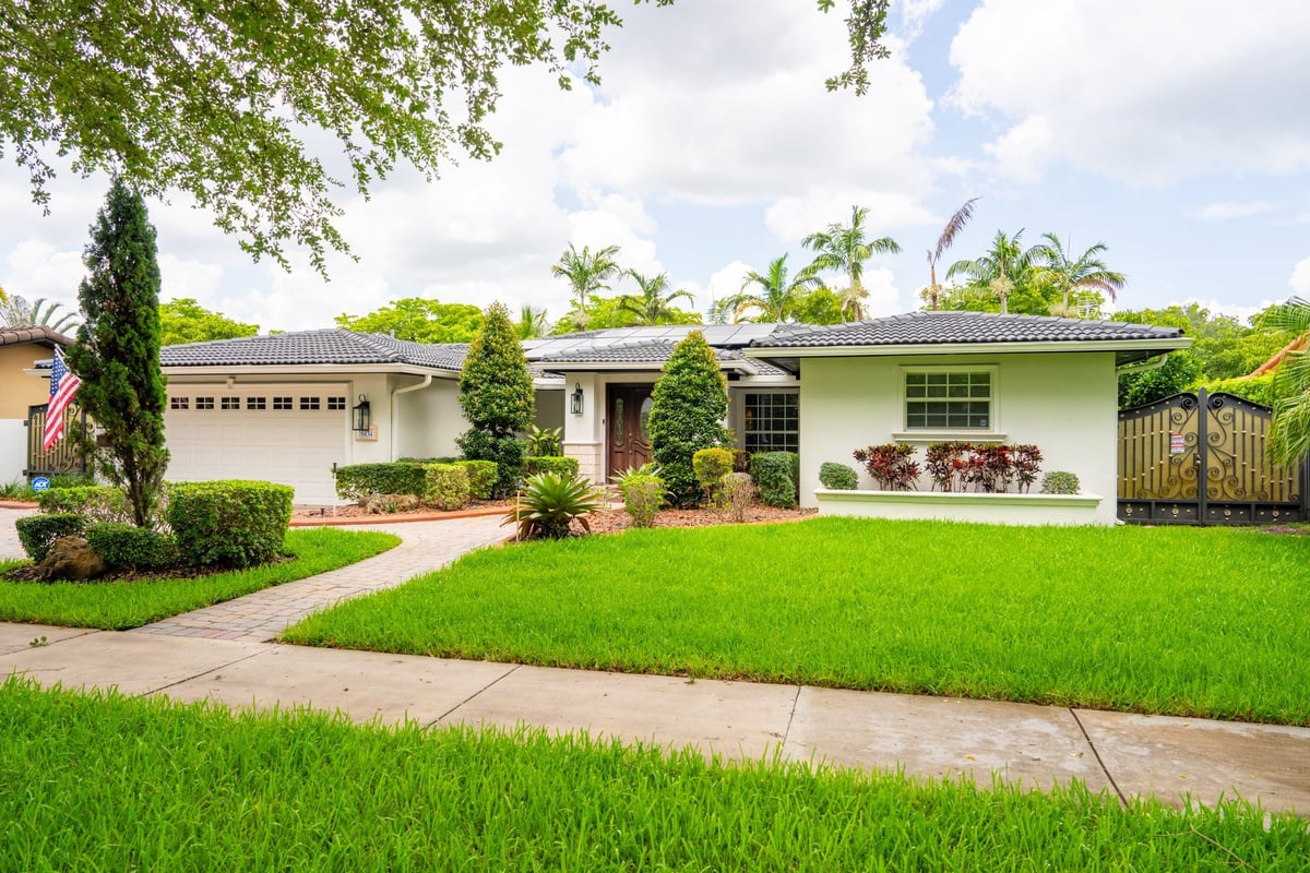 A residential neighborhood in Northeast Florida